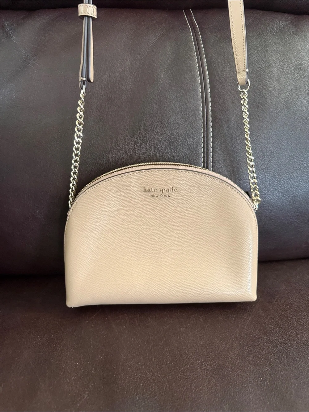 kate spade beige dome crossbody bag